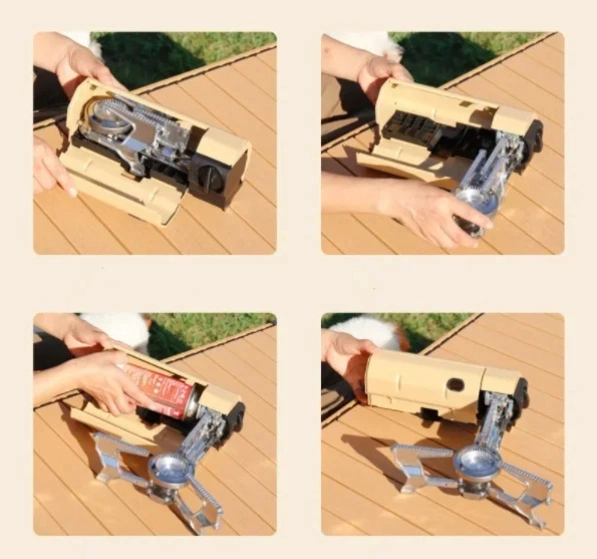 Portable Foldable Butane Gas Stove for Outdoor Camping