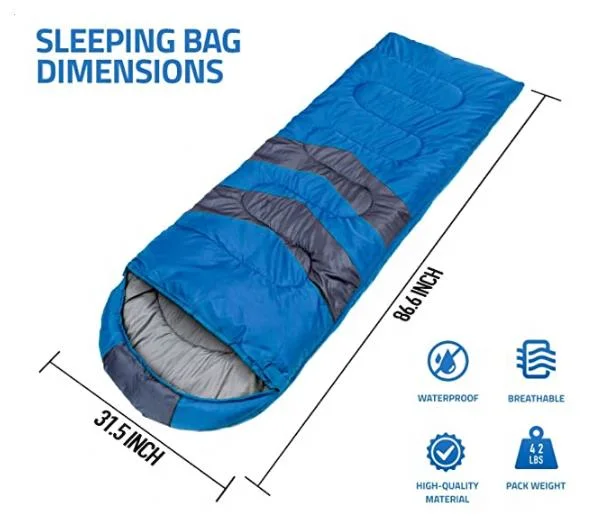 Camping Sleeping Bag Camping Accessories Backpacking Gear for Cold Weather Equipment