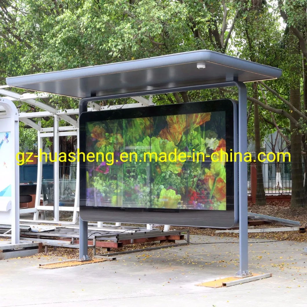 Smart LED/LCD Bus Stop Shelter (HS-BS-S001) -Average Lead Time One Month