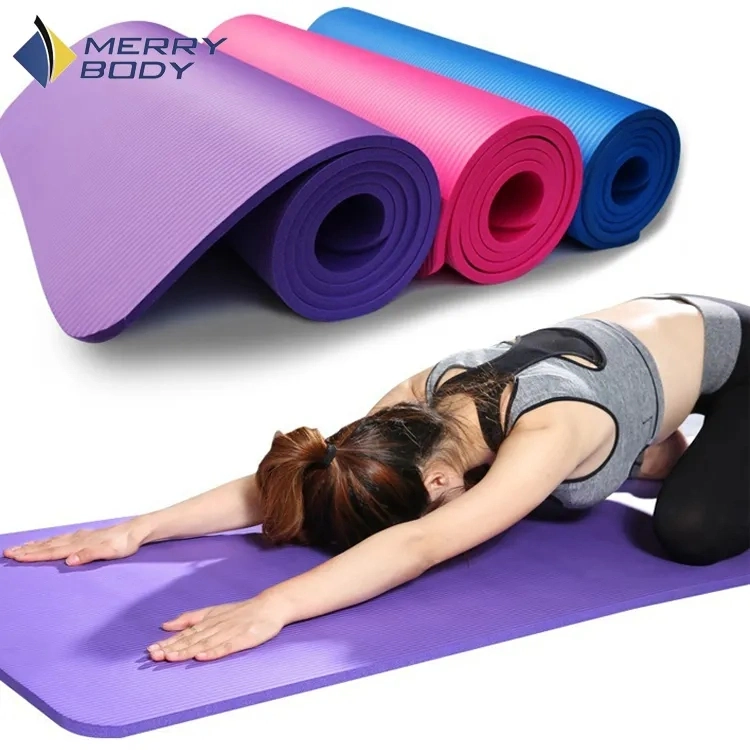 Custom Printing Fold Non-Slippery Thick NBR Foam Yogamat Gym Fitness Exercise Sports Mat