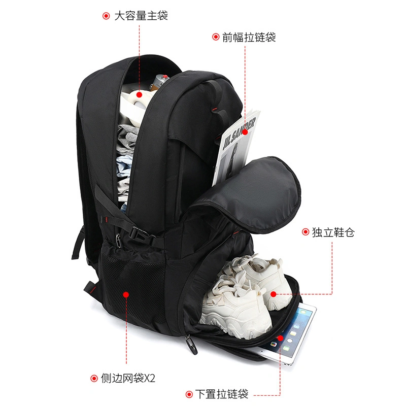 Large Capacity Travel Backpack Leisure Sports Wind Outdoor Duffel Bag Hiking Bag Waterproof Schoolbag Men&prime;s Backpack