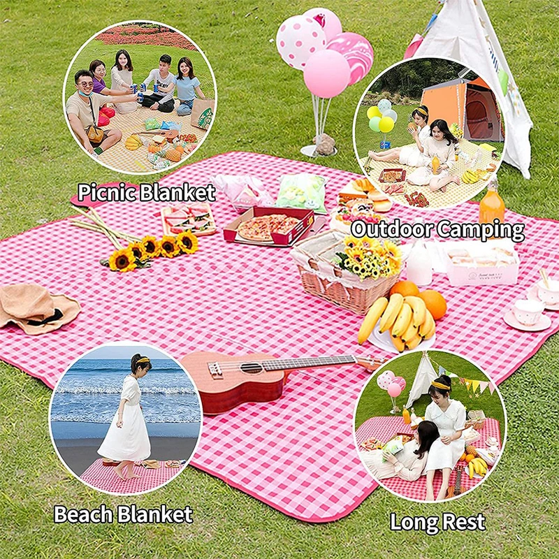 Factory Outlet Oxford Cloth Waterproof Outdoor Picnic Blanket with Customized Logo