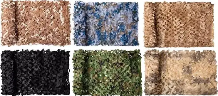 Military Style 3X6m Woodland Camo Print Flame Retardant and Water Proof Shooting Hunting Camouflage Net