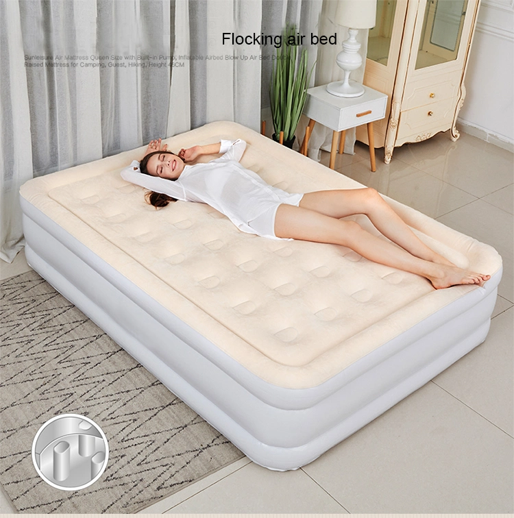 Factory Prices High Density Queen Size Quick Inflating Inflatable Air Mattress