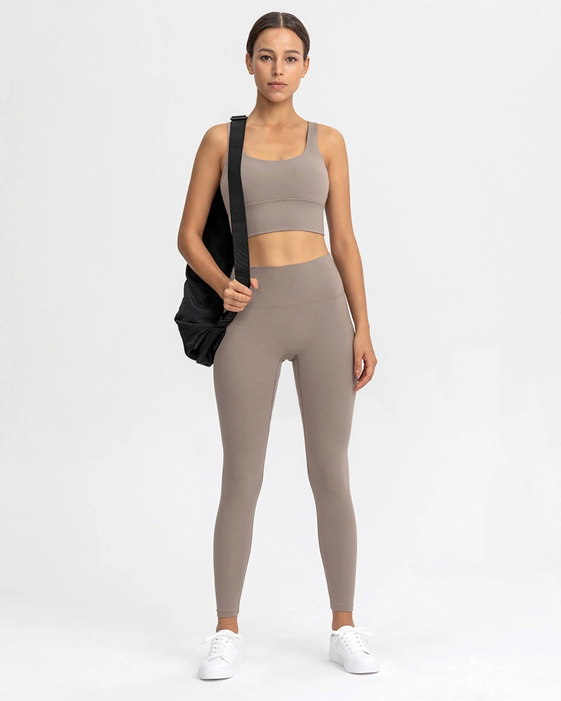 High Compression Yoga Leggings Sports Bra Gym Wear Fitness Women Sportswear Yoga Sets