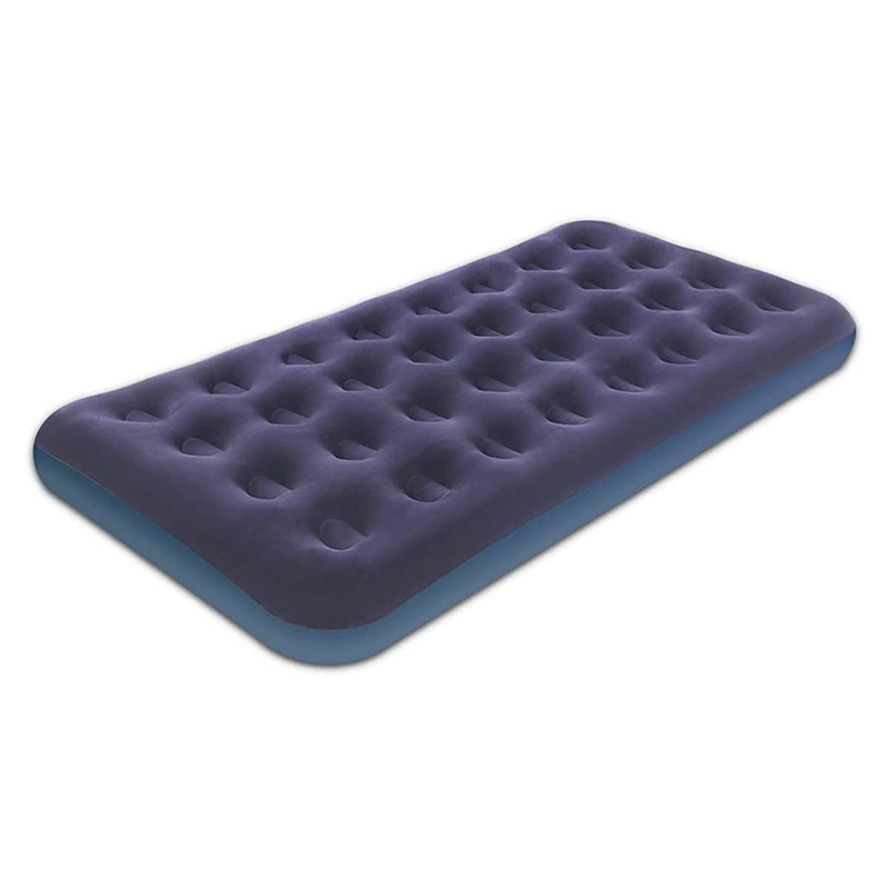 Inflatable Flocking PVC Air Mattresses Bed Single Size Portable Inflatable Air Bed