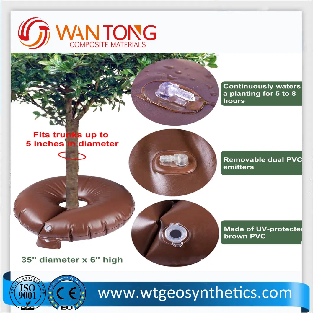 15 Gallon Wholesale PVC Slow Release Tree Watering Ring with Zipper for Drip Irrigation System