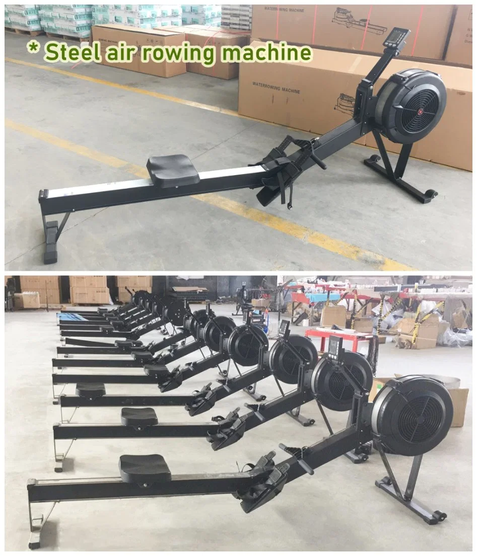 2022 New Health Fitness Magnetic Air Rowing Machine with LCD Monitor