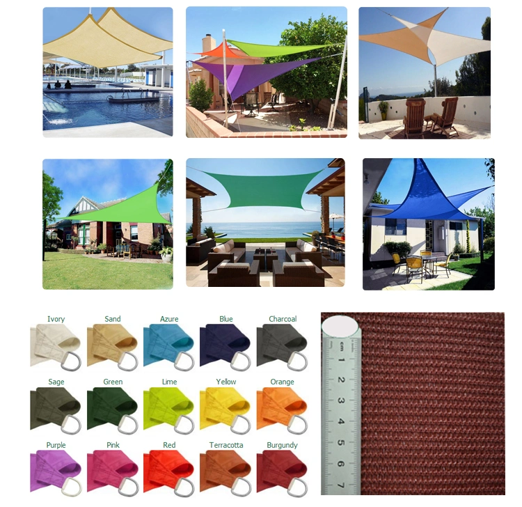 Outdoor Awnings Waterproof Sun Shelter Triangle Sunshade Protection Outdoor Canopy Garden Patio Pool Shade Sail Awning Camping