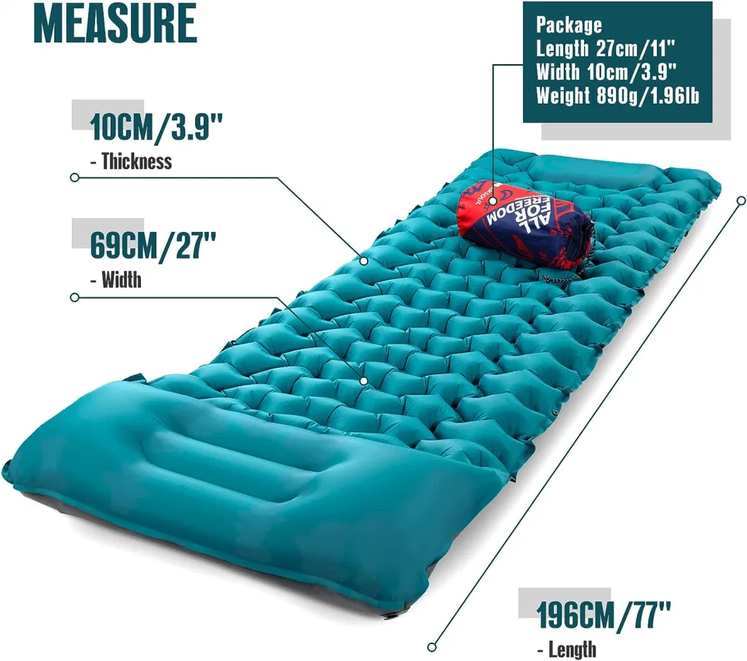Self Inflating Air Mat Camping Sleeping Pad Inflatable Sleep Mattress