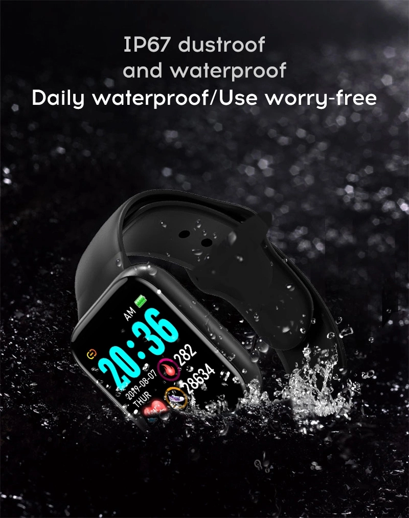 Hot Sale Reloj Intelligent Health Health Fitness Tracker Smart Wristband Bracelet Y68 D20 Smart Watch