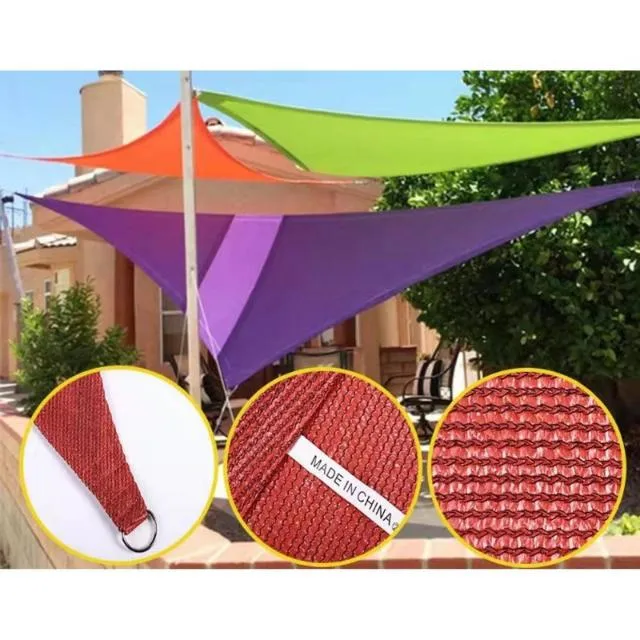 Cool Outside Red Shade Sail Anti-UV Sunshade Sail, Dustproof, and Windproof, with Fixing Kit, for Outdoor Patio Garden Bl19241