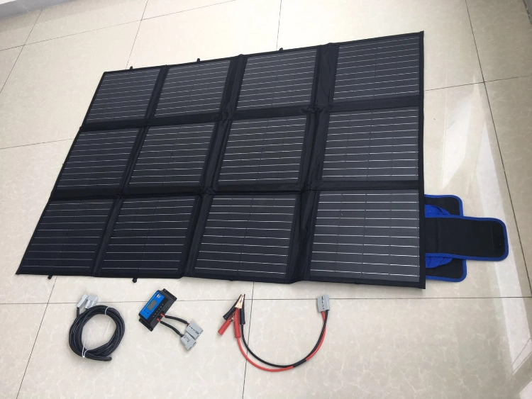 Waterproof Foldable Portable Solar Panel Blanket Portable Generator Power Station Battery Pack
