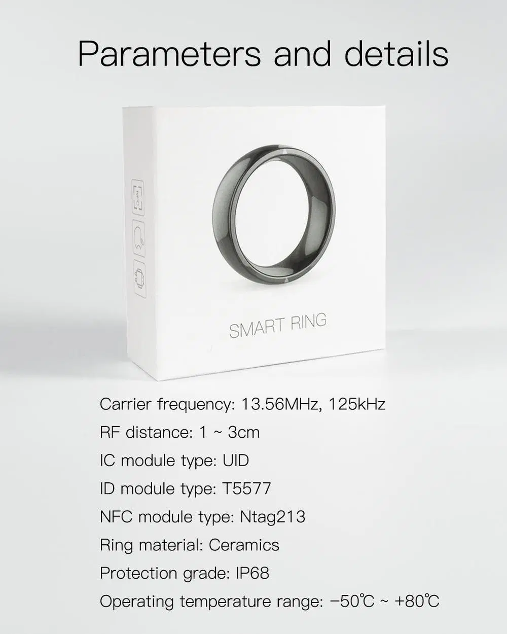 R4 Smart Ring Health Fitness NFC Waterproof Ring Smart
