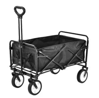 Camping Wagon Outdoor Picnic Beach Cart Trolley Handle Foldable Collapsible Folding Utility Cart