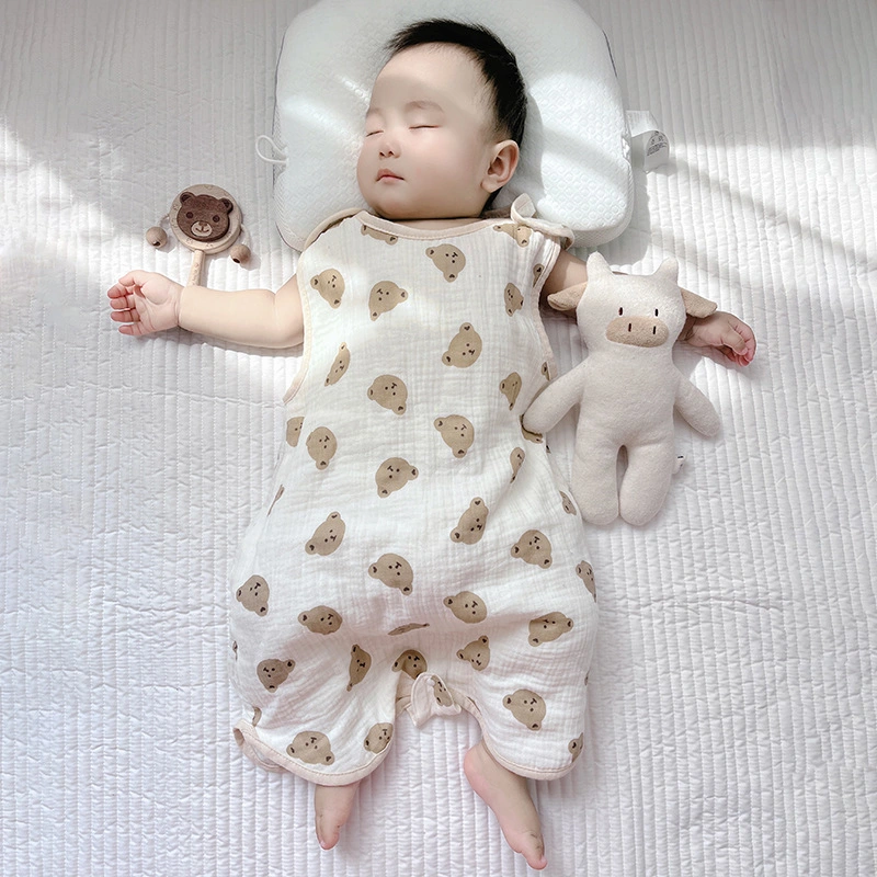 100% Jersey Cotton Sleeping Bag Sleeveless Sleeping Sack Newborn Wearable Knitted Baby Sleeping Bag