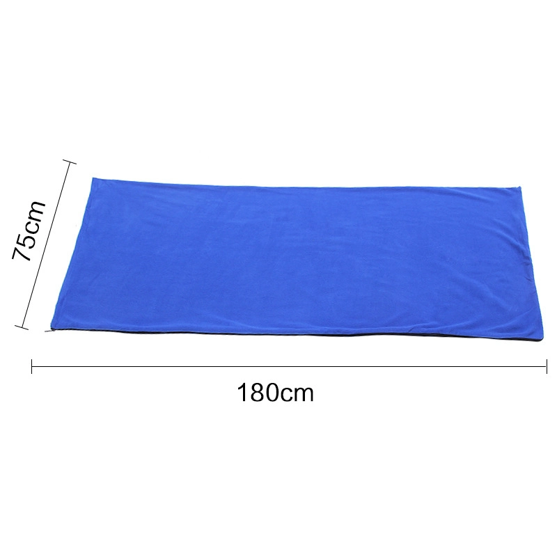 Outdoor Double Sided Fleece Liner Fleece Camping Sleeping Bag for Adult