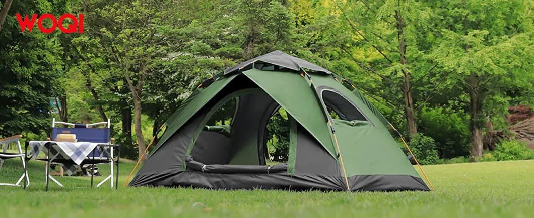 Comfortable Instant 4 People Pop-up Dome Family Wind and Waterproof Automatic Outdoor Camping Tent