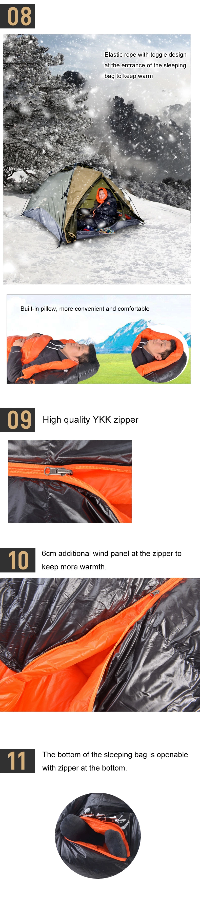 Best Camping Sleeping Bag Feather Sleeping Bag Camping Gear Car Decoration