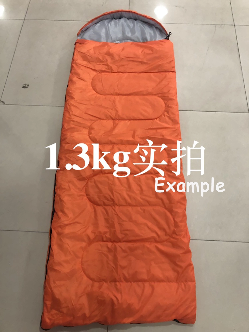 Envelope Outdoor Camping Adult Sleeping Bag Spacer Thickened and Warm Portable Hat Sleeping Bag