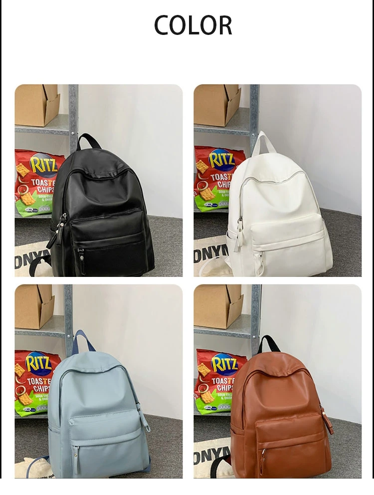 PU Water Resistant Fashion Design Business School Travel Backpacks