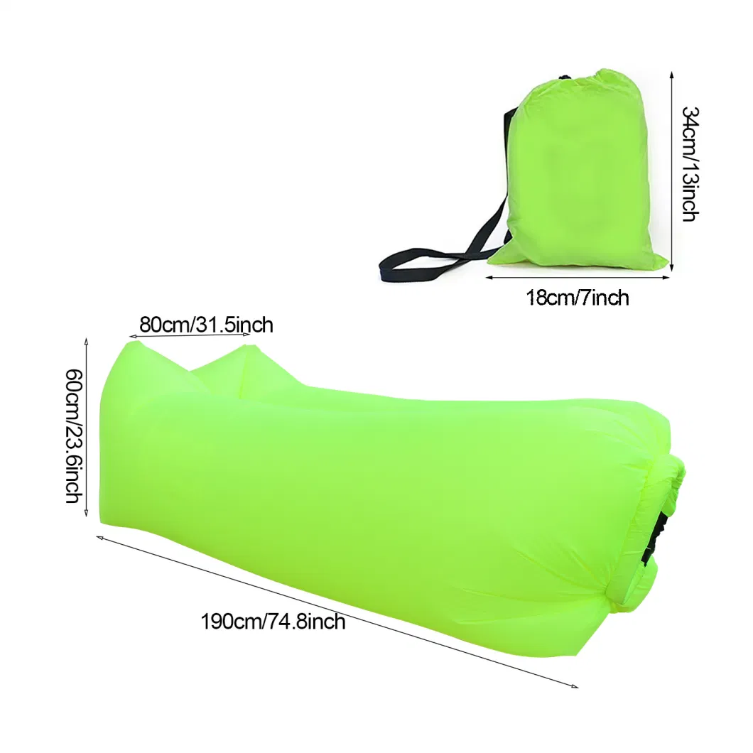 Custom Portable Outdoor Camping Beach Bed Air Sofa High Quality Inflatable Couch Lounger Lazy Bag Air Sofa for Beach Sleeping Bag