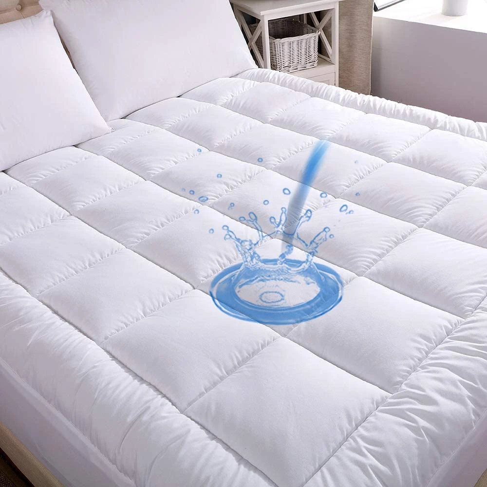 Hot Sale Waterproof Mattress Pad Cotton Cover Down Alternative Quilted Mattress for Hotel Home