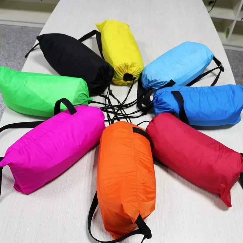 Custom Portable Outdoor Camping Beach Bed Air Sofa High Quality Inflatable Couch Lounger Lazy Bag Air Sofa for Beach Sleeping Bag