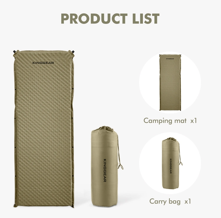 Self Inflating Sleeping Pad - Durable Camping Mattress Connectable with Multiple Lightweight Sleeping Mats