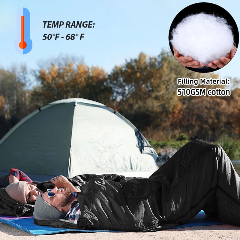 Hot Sale Outdoor Waterproof Skin Friendly Adult Camping Emergency Envelope 4 Seasons Sleeping Bag