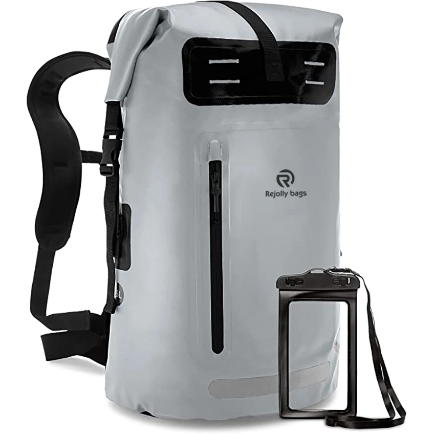Large Waterproof Backpack for Traveling Kayaking Biking Roll Top Dry Fishing Bag