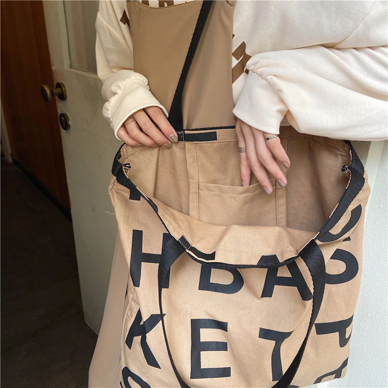 Lazy Large Capacity Shopping Bag Canvas Bag