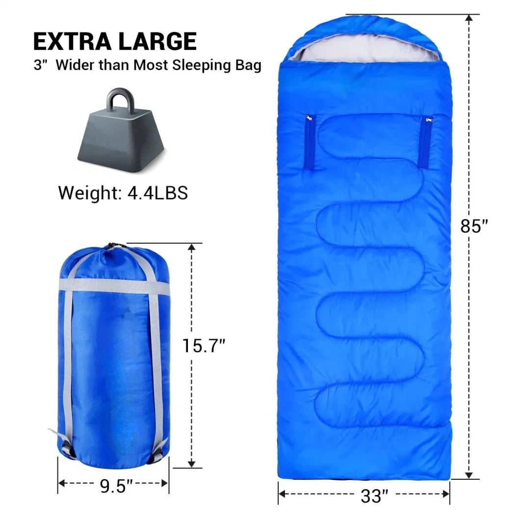 Wearable Camping Hiking Backpacking Outdoor Travel Arm Innovative Zipper Holes Sleeping Bags