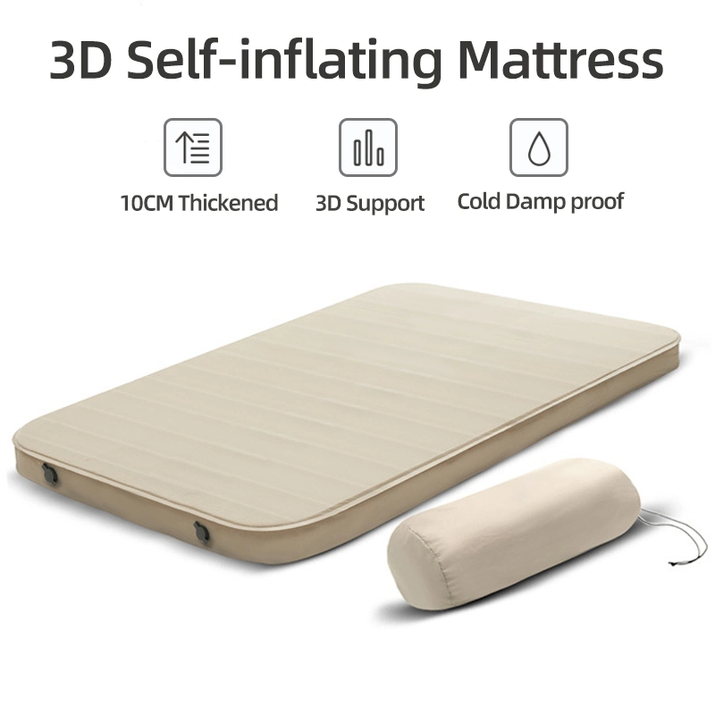 Highly Quality 3D Sponge Self Inflatable Sleeping Mat Ultra-Thick Memory Foam 10cm Comfortable Air Camping Pad