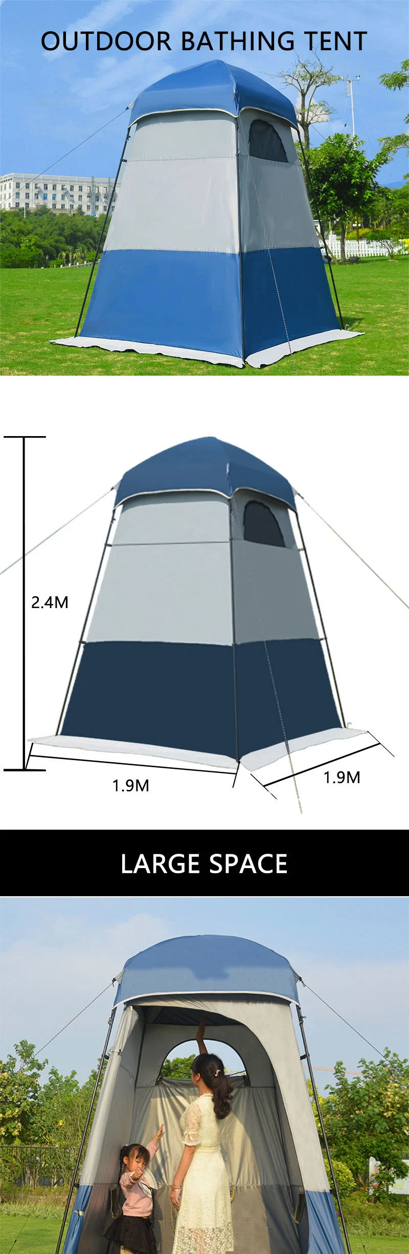 Outdoor Camping Change Room Tent Beach Toilet Bath Shower Tent