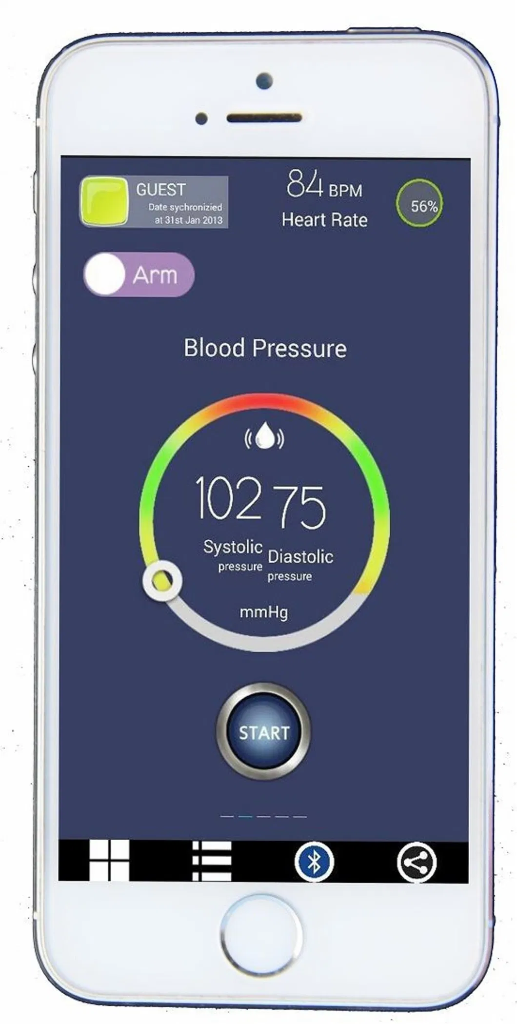 Household Blood Pressure Oxygen Thermometer Digital Glucometer ECG Heart Rate 6 in 1 Machine Health Monitor
