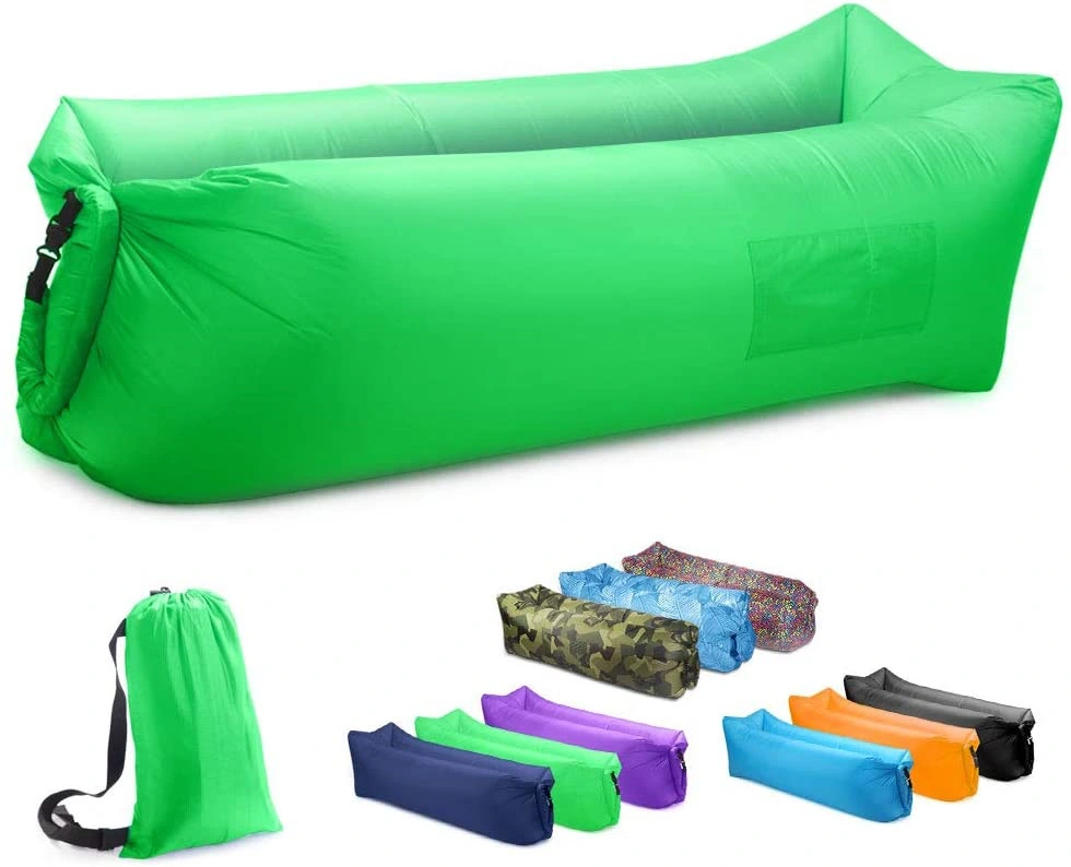Inflatable Sofa Outdoor Portable Bed Beach Recliner Single Sleeping Bag Lunch Break Air Bed