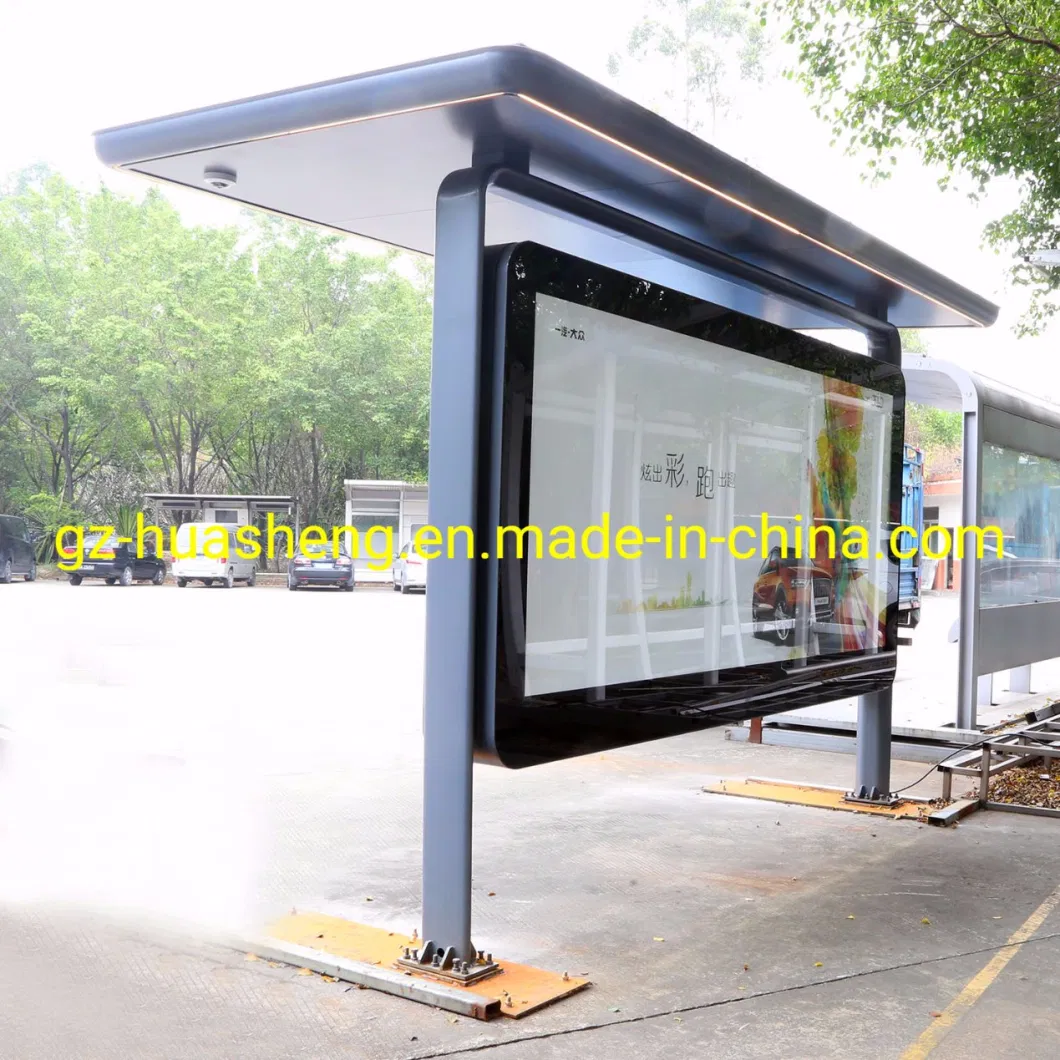 Smart LED/LCD Bus Stop Shelter (HS-BS-S001) -Average Lead Time One Month