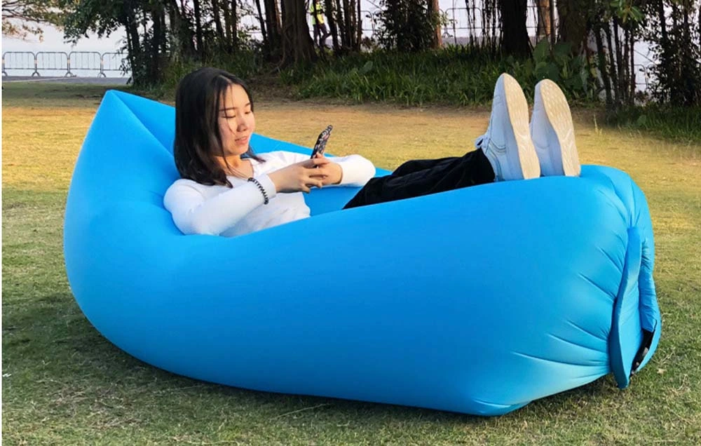 Air Filling Inflatable Couch Lounger Beach Lazy Sleeping Bag