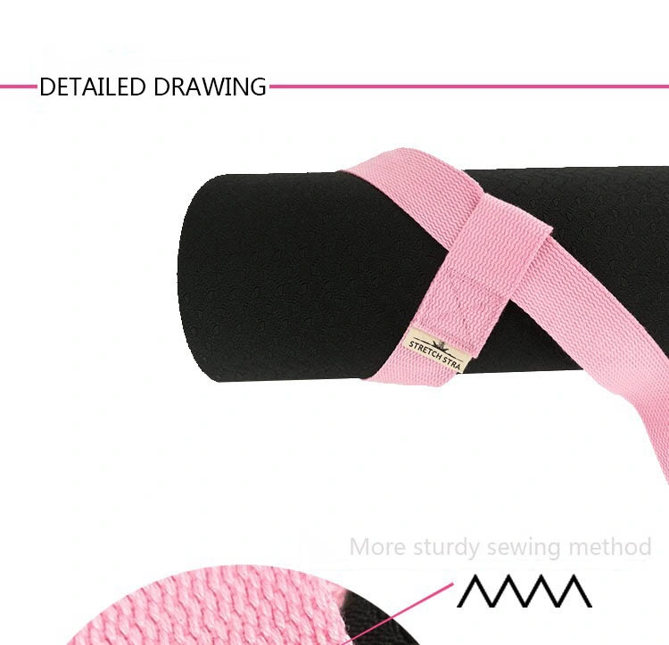 160X3.8cm Eco-Friendly Cotton Carry Yoga Mat Strap