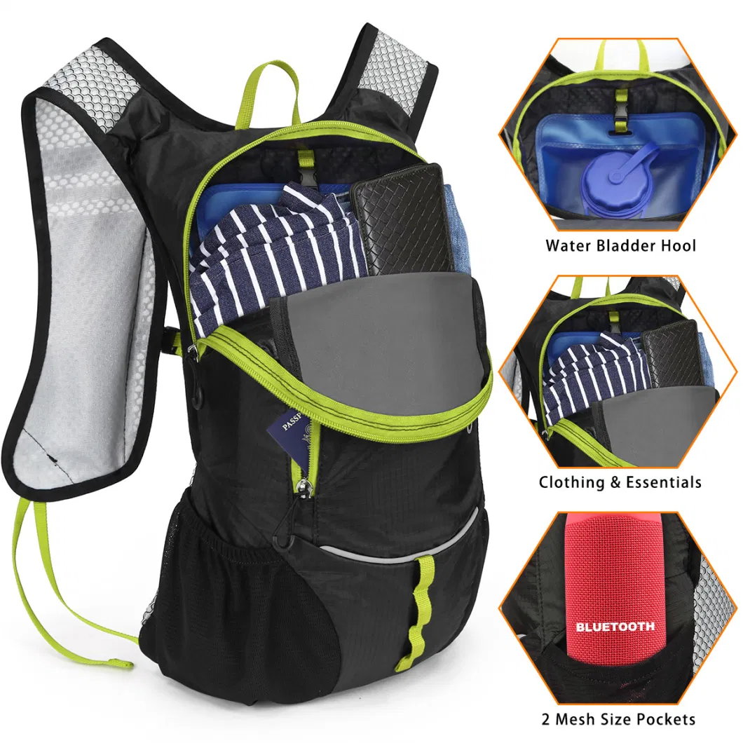 Cycling Hydration Bag with 2L Water Bladder Custom Logo Hiking Water Backpack