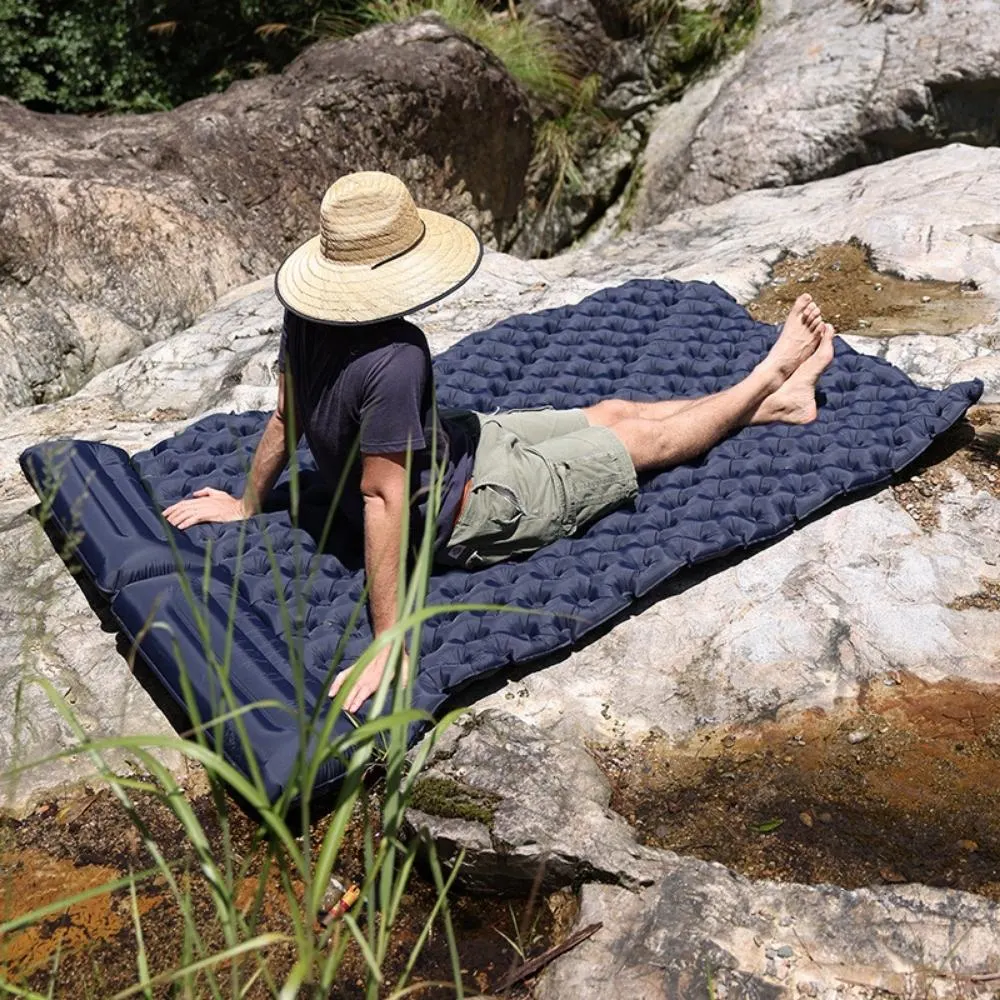 Waterproof Sleep Inflatable Mattress Outdoor Double Air Cushion Storage Camping Folding Bed Wbb19752