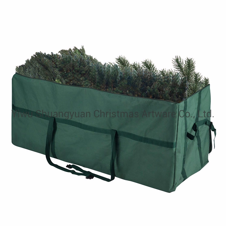 Large Christmas Tree Double Zipper Storage Bag with Sturdy Handle