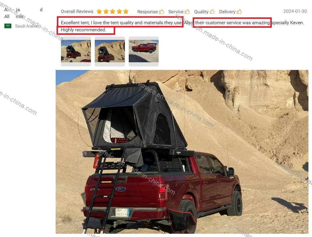 Camping Aluminum Wholesale 4 Person Vehicle Hard Shell Car Roof Top Tent