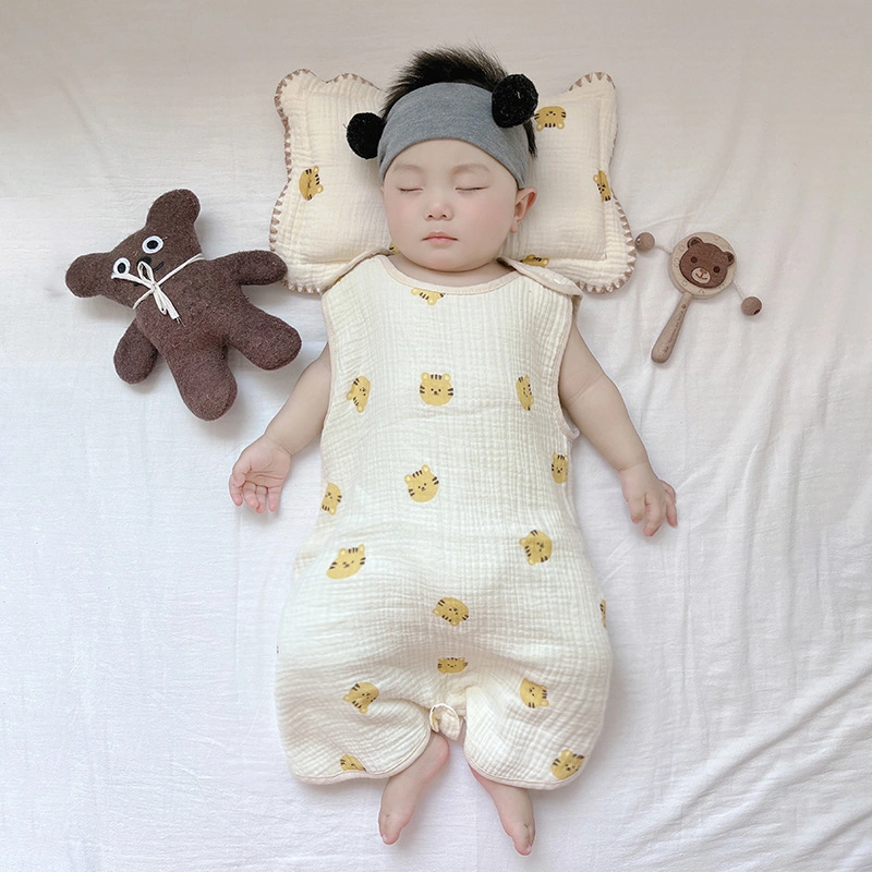 100% Jersey Cotton Sleeping Bag Sleeveless Sleeping Sack Newborn Wearable Knitted Baby Sleeping Bag