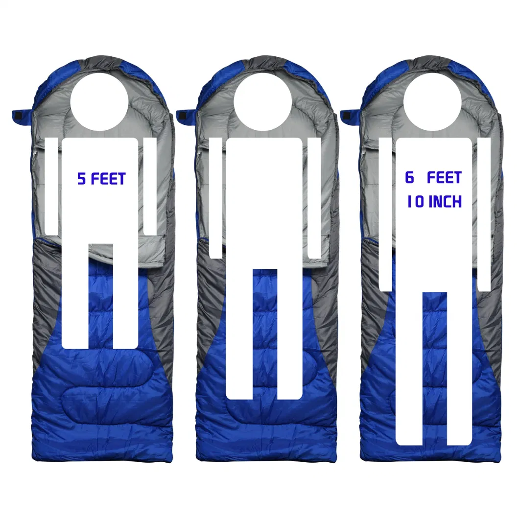4 Season Big Tall Backpacking Adults Camping Portable Waterproof Compression Sleeping Bag