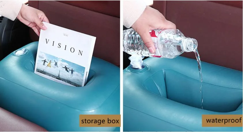 Car Travel Inflatable PVC Flocking Mattress Backseat Air Bed