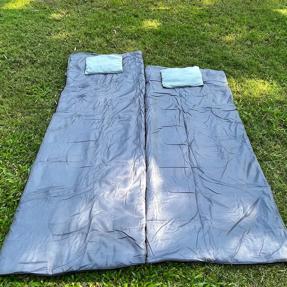 Double Person with Pillow Outdoor Lightweight Camping Sleeping Bag