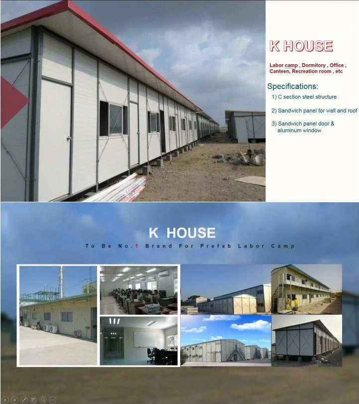 Custom Modular Easily Assembled Temporary Construction Site House Labour Camp
