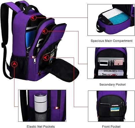 Travel Laptop Backpack 15.6 Inch Work Backpack with Laptop Compartment Airline Approved Business Computer Backpack with USB Charging Port for Men and Women